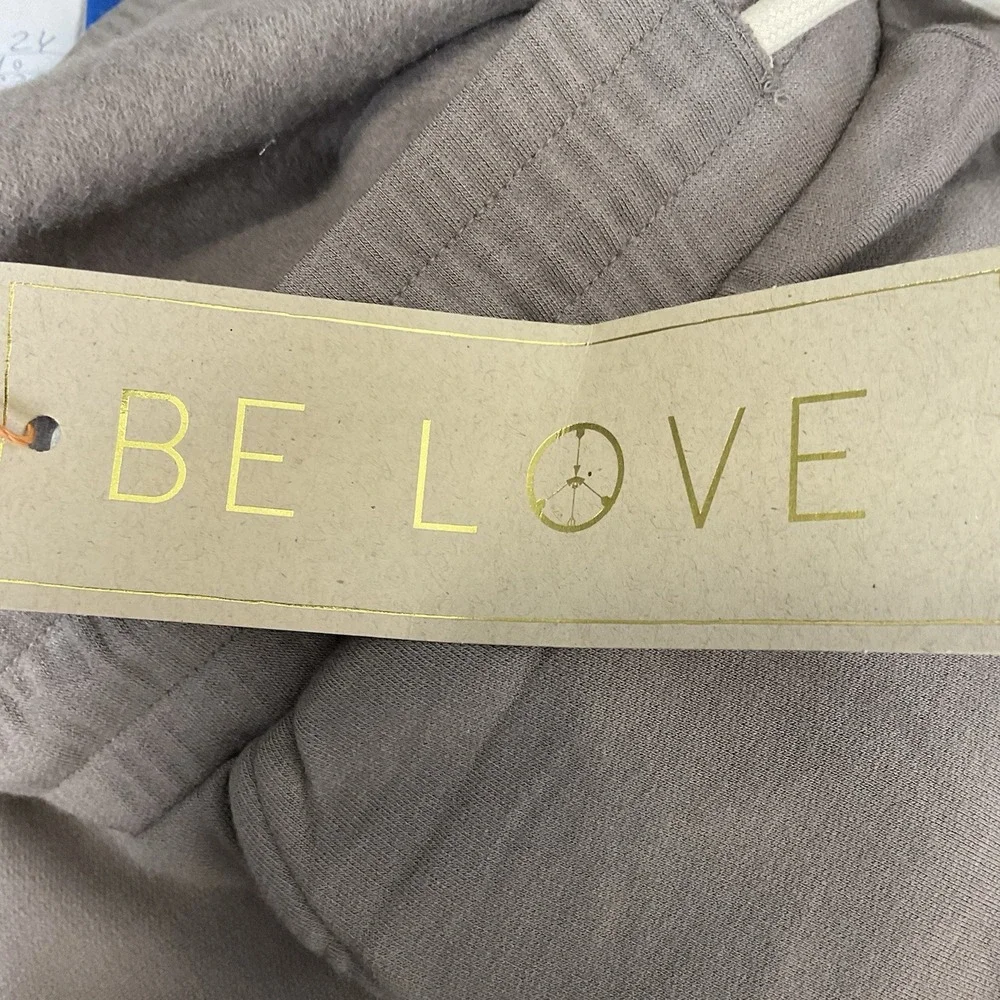 Be Love Womens Sweatpants Joggers Size Large Gray‎ Fleece Feeling Casual